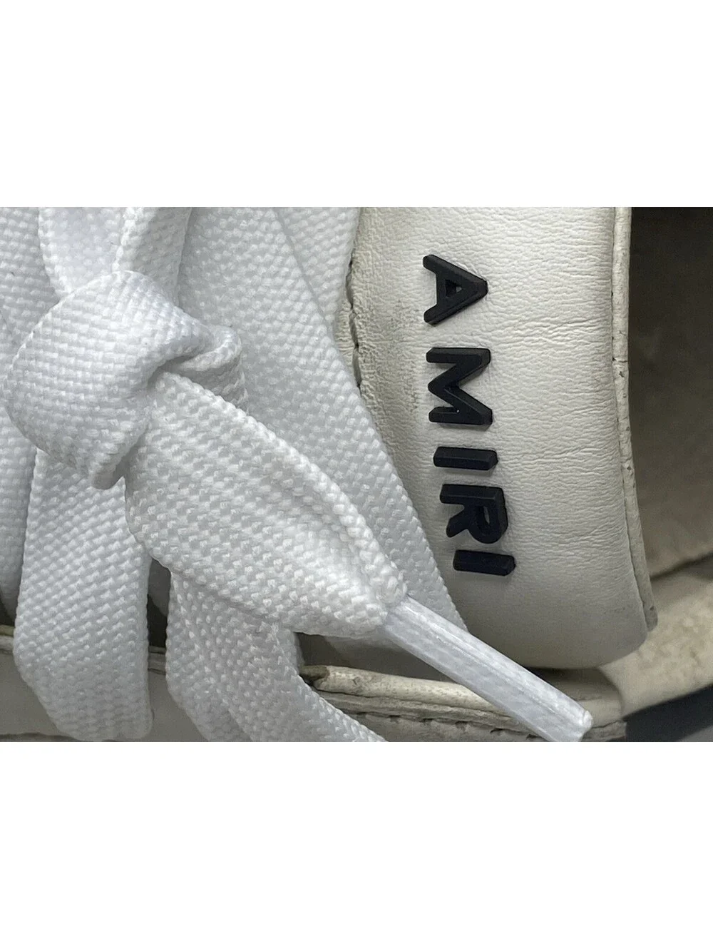 Amiri Stadium Low Sneakers White/Black Size 43 Replacement Laces